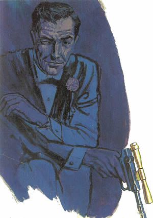 James Bond with pistol